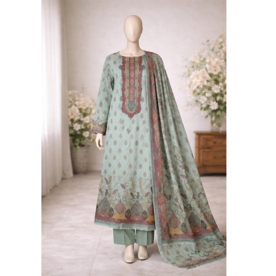 জমজম কটন থ্রি পিস